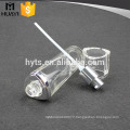 110ml lotion glass cosmetic bottle with silver pump and clear cap